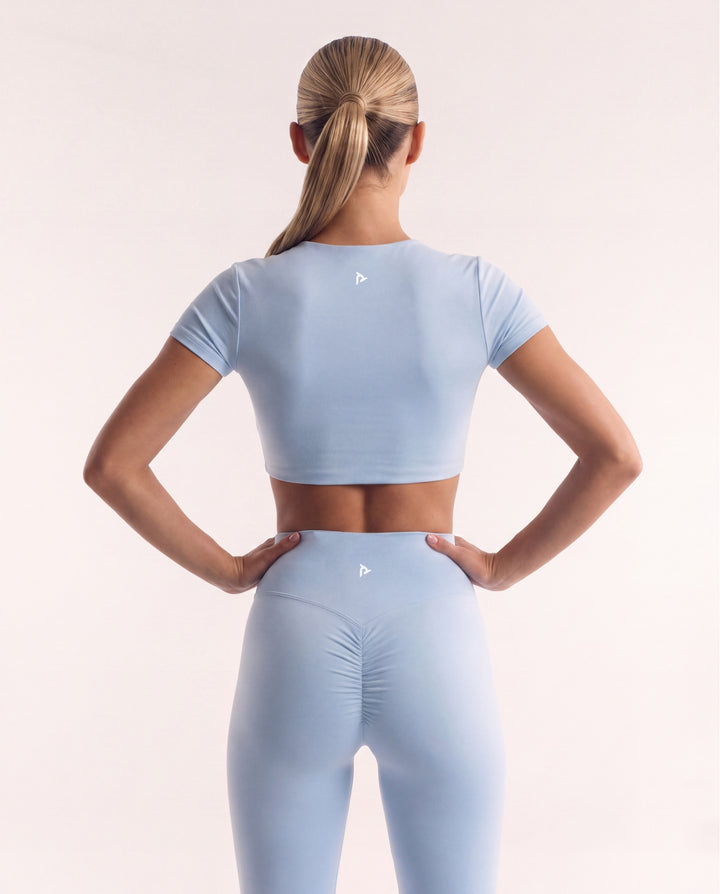 350 TOP SHORT SLEEVE LIGHT BLUE