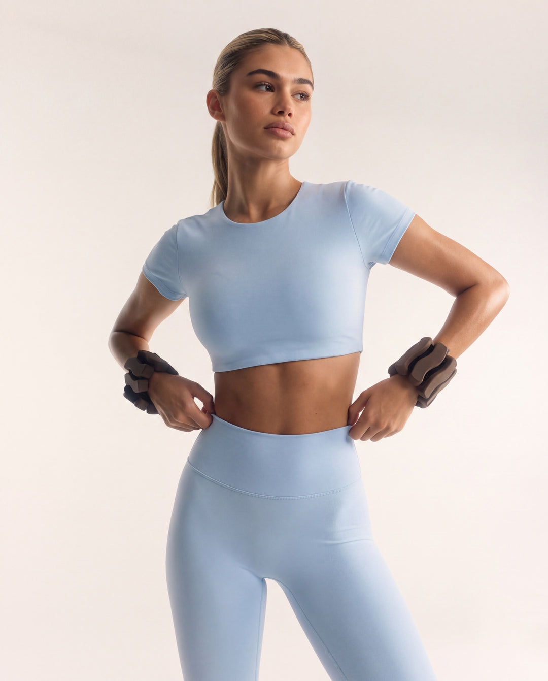350 TOP SHORT SLEEVE LIGHT BLUE