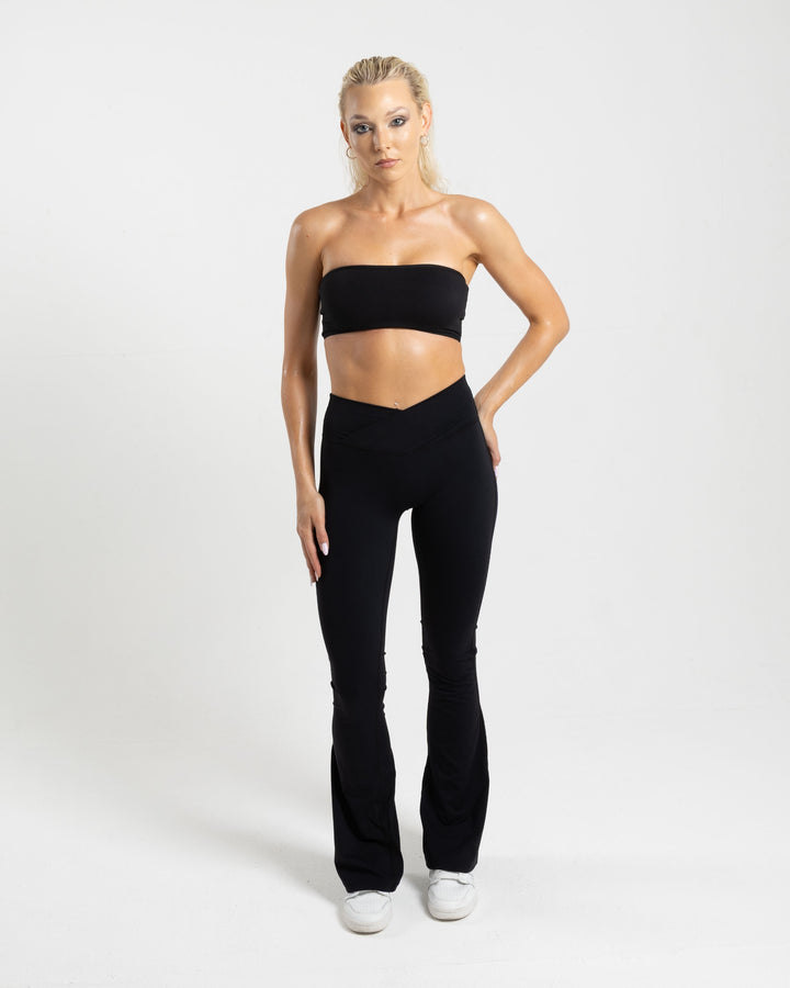 Aura Flared Leggings- Black