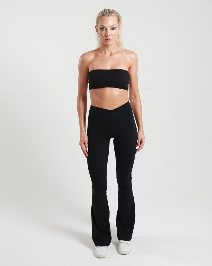 Aura Flared Leggings- Black
