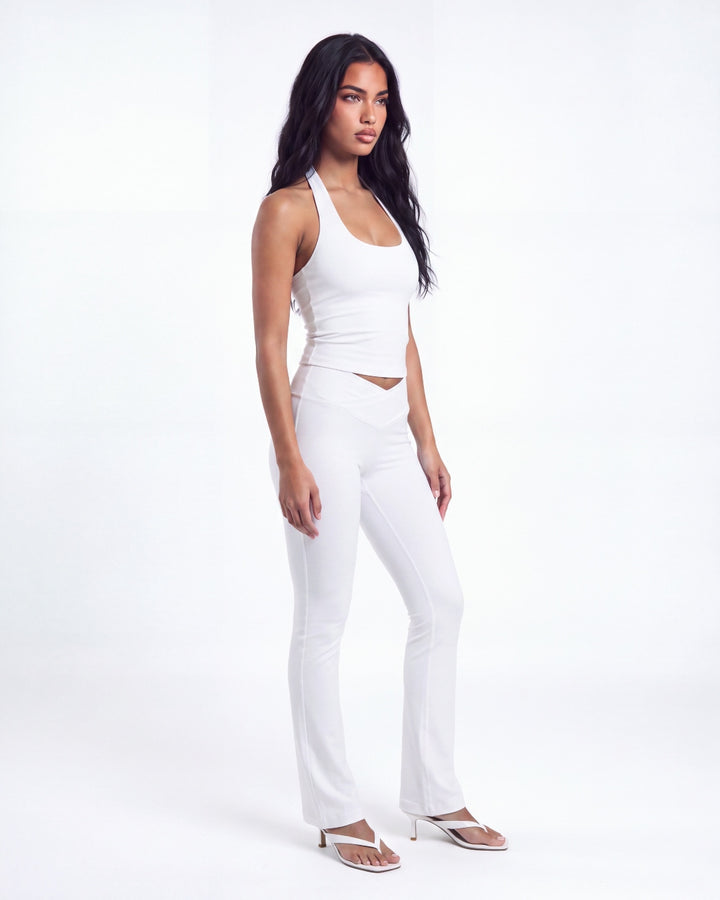 Aura Scoop Tank- White