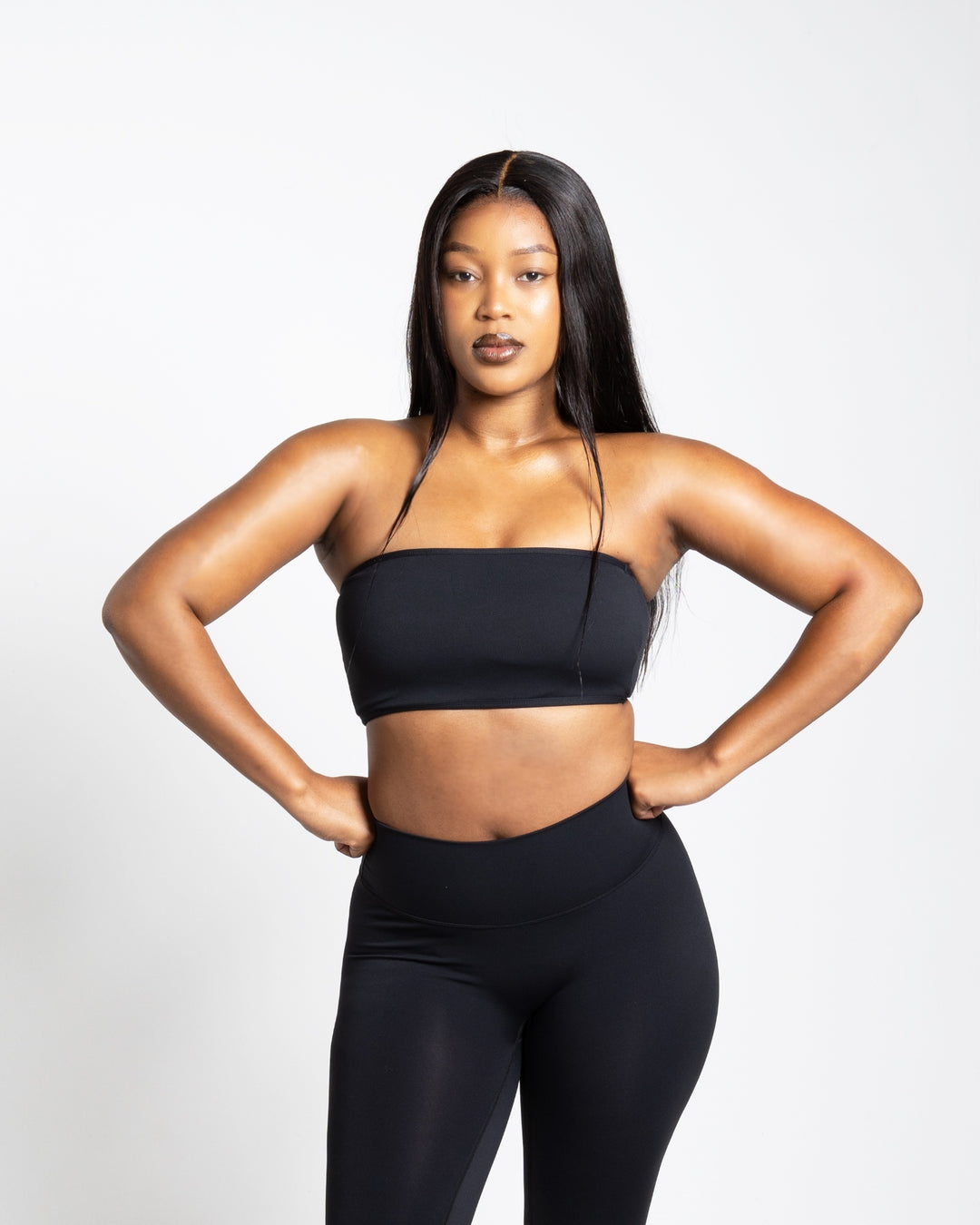 Aura Bandeau Bra- Black