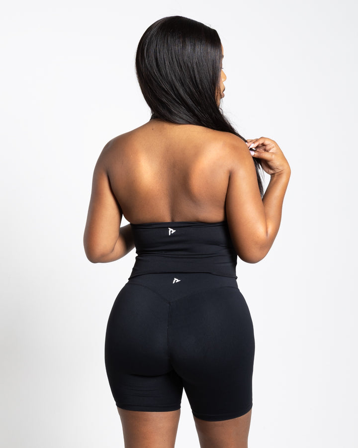 Aura Biker Shorts- Black