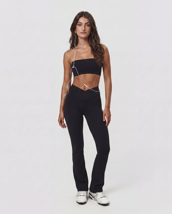 Aura Bandeau Bra- Black
