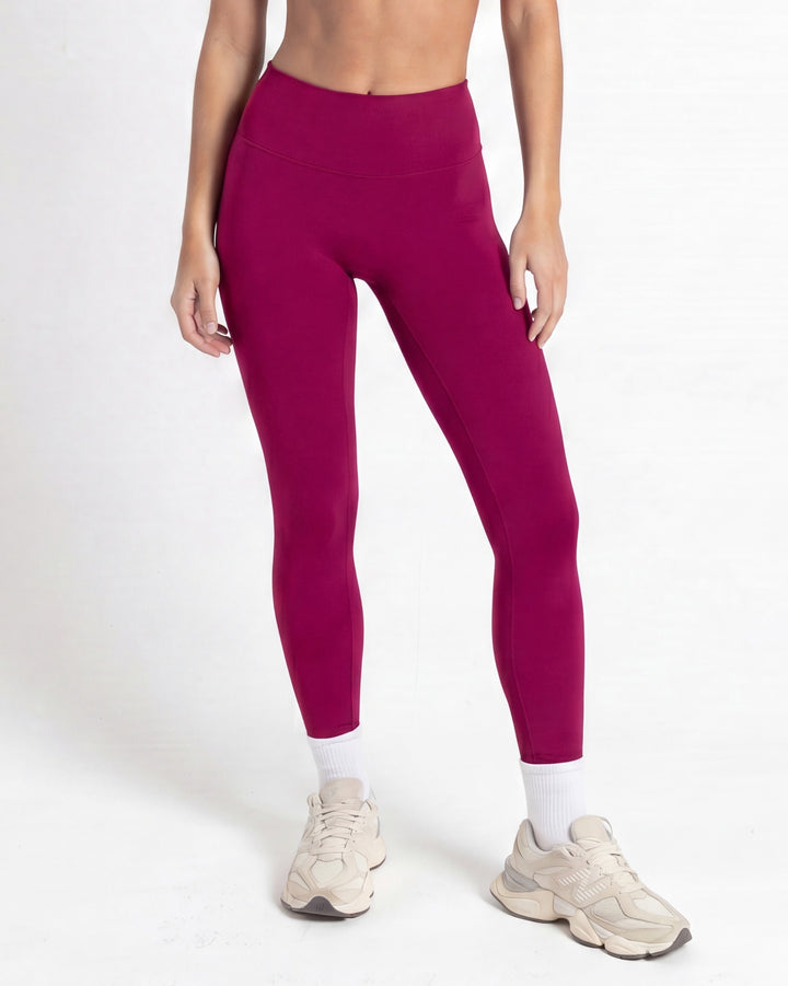 Aura Yoga Leggings- Cherry
