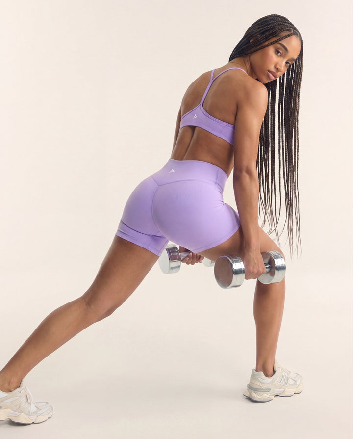 Aura Classic Shorts- Lilac