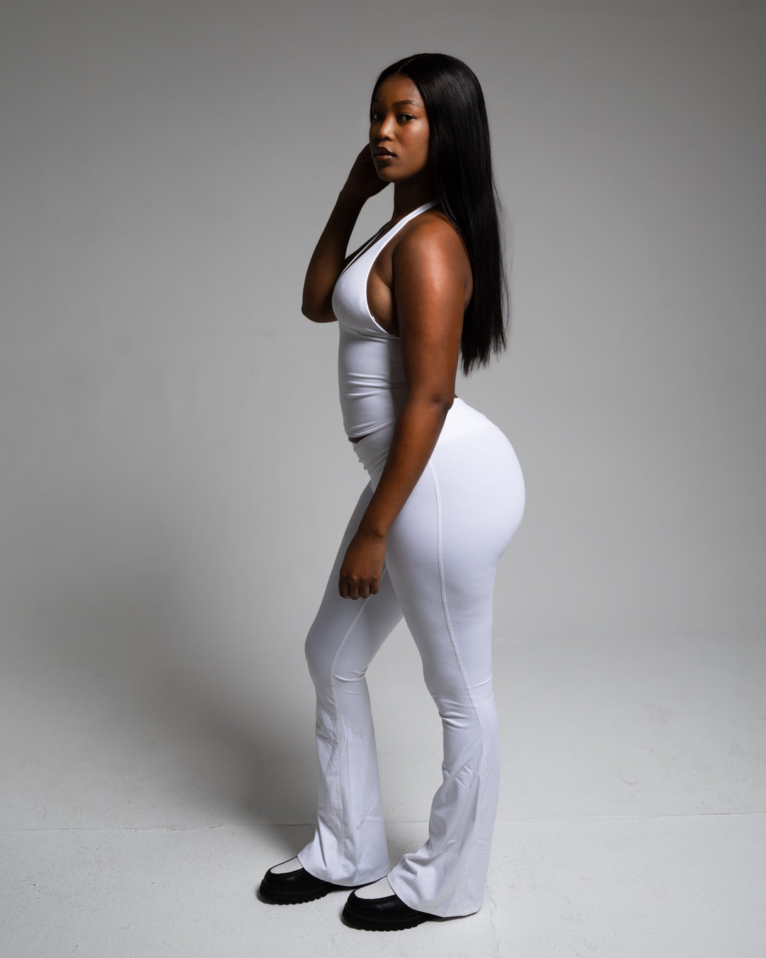 Aura Halter V-Tank- White