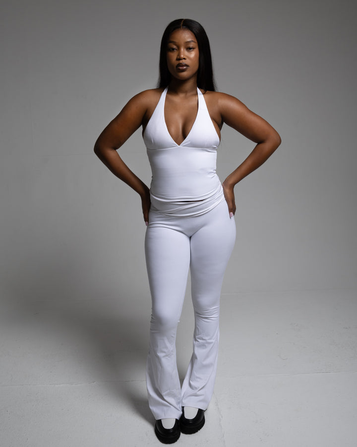 Aura Halter V-Tank- White
